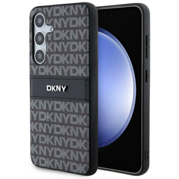 DKNY Galaxy S24 Mobilskal Läder Mono Stripe & Metal Logo | 2353 | AlltMobil