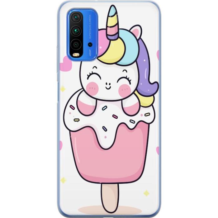 iSecrets - Mobilskal till Xiaomi Redmi 9T med Glad enhörning