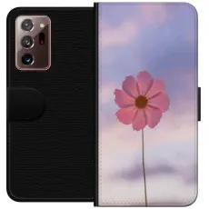 Gustaf - Pl&aring;nboksfodral till Samsung Galaxy Note20 Ultra med Rosa blomma