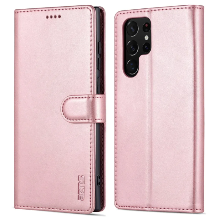 AZNS - AZNS Galaxy S23 Ultra Plånboksfodral - Rosa guld