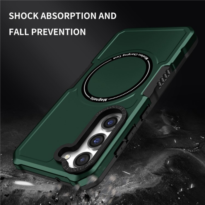 OEM - Galaxy S23 Plus Skal Magsafe Anti Drop - Grön
