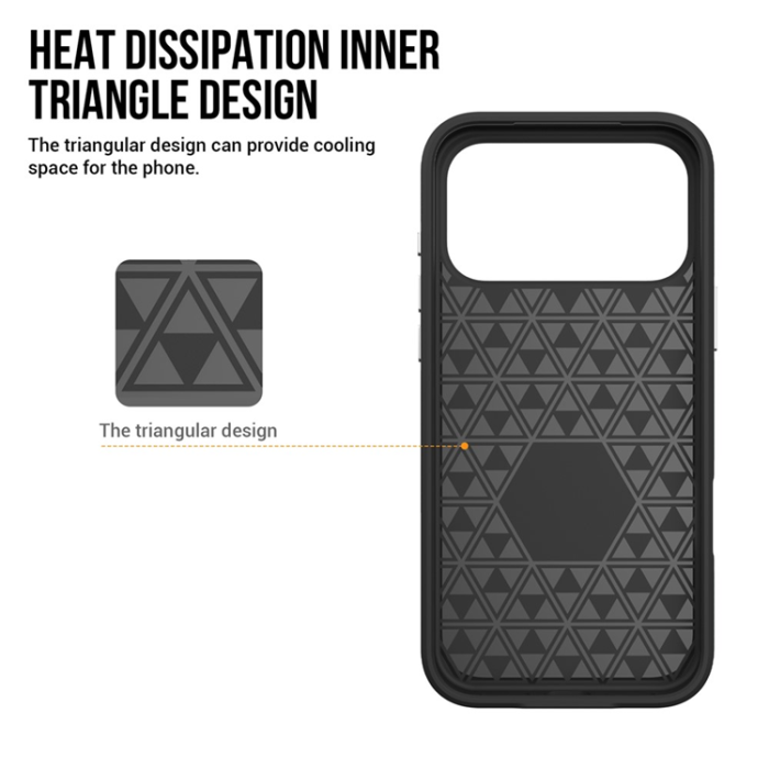A-One Brand - iPhone 17 Pro Max Mobilskal MagSafe Protective TPU+PC - Röd