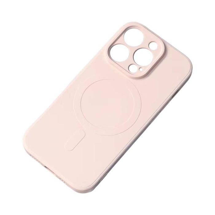 OEM - iPhone 14 Pro Max Mobilskal MagSafe Silikon - Rosa