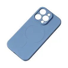 OEM - iPhone 15 Pro Max Mobilskal MagSafe Silikon - Marinblå