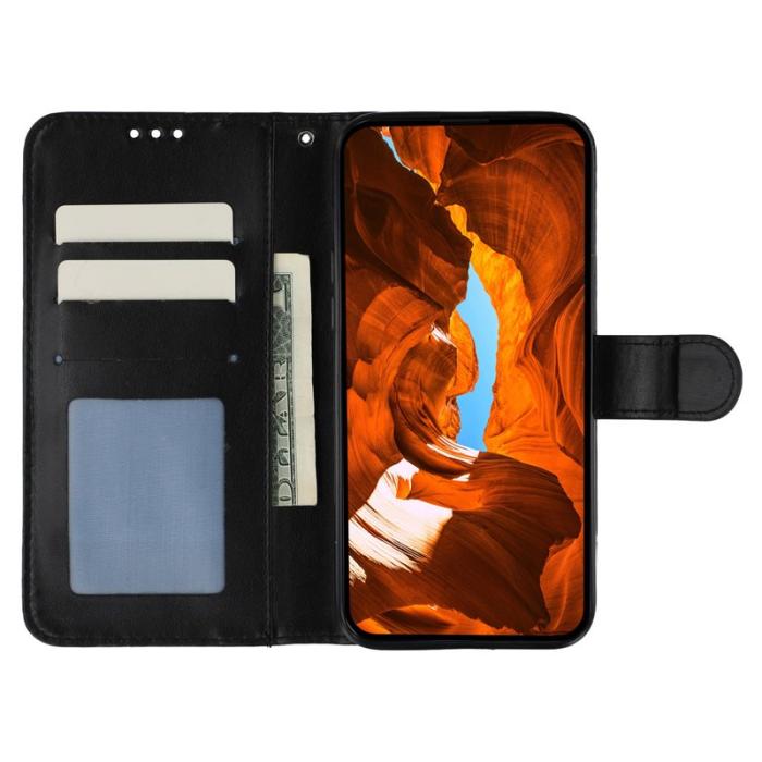 OEM - Samsung Galaxy S26 Fodral PU Läder Flip med Rem - Svart