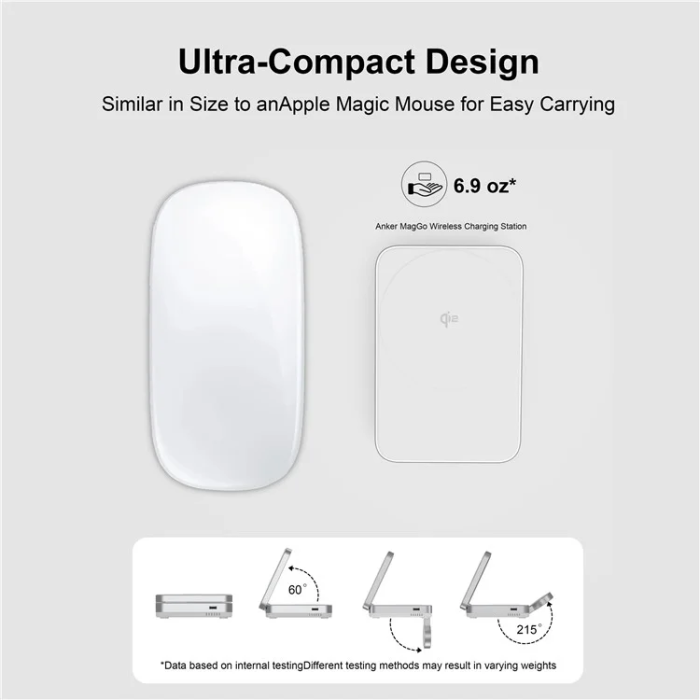 OEM - Qi2 MagSafe Trådlös Laddare Apple Watch, iPhone, Airpods 15W