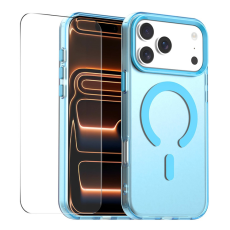 ENKAY - ENKAY iPhone 17 Pro Max Mobilskal MagSafe 9H Härdat Glas - Blå