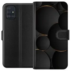 Gustaf - Pl&aring;nboksfodral till Samsung Galaxy A51 med Lyxig Cirklar