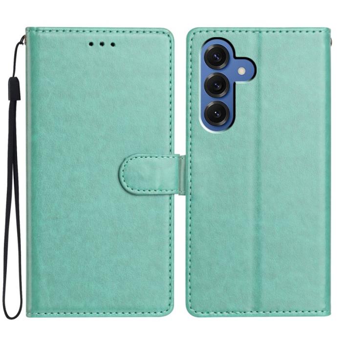 OEM - Samsung Galaxy S26 Plus Plånboksfodral Konstläder Ställfunktion - Grön