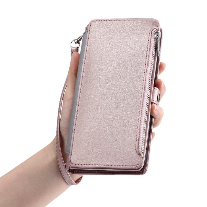 OEM - Samsung Galaxy S26 Ultra Fodral TPU + Konstläder - Roséguld