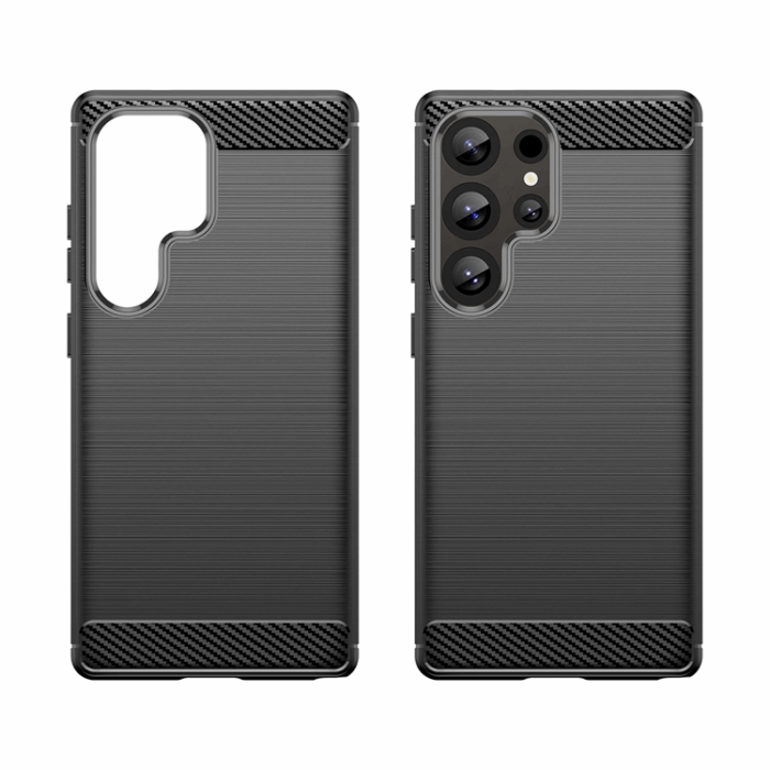 OEM - Galaxy S25 Ultra Mobilskal Carbon Flexible - Svart