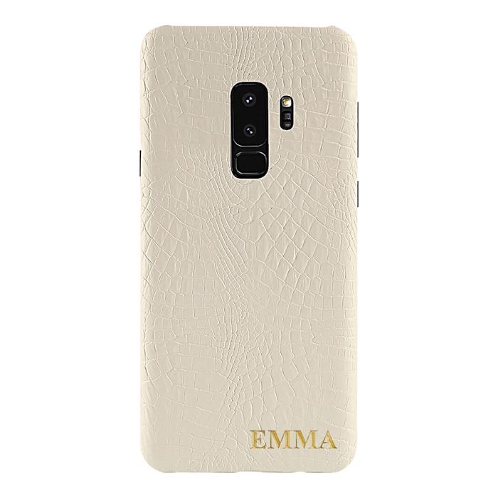 TheMobileStore - Designa själv - Galaxy S9 konstläder skal - VIT