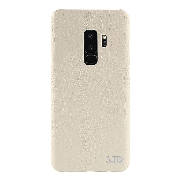 TheMobileStore - Designa själv - Galaxy S9 konstläder skal - VIT