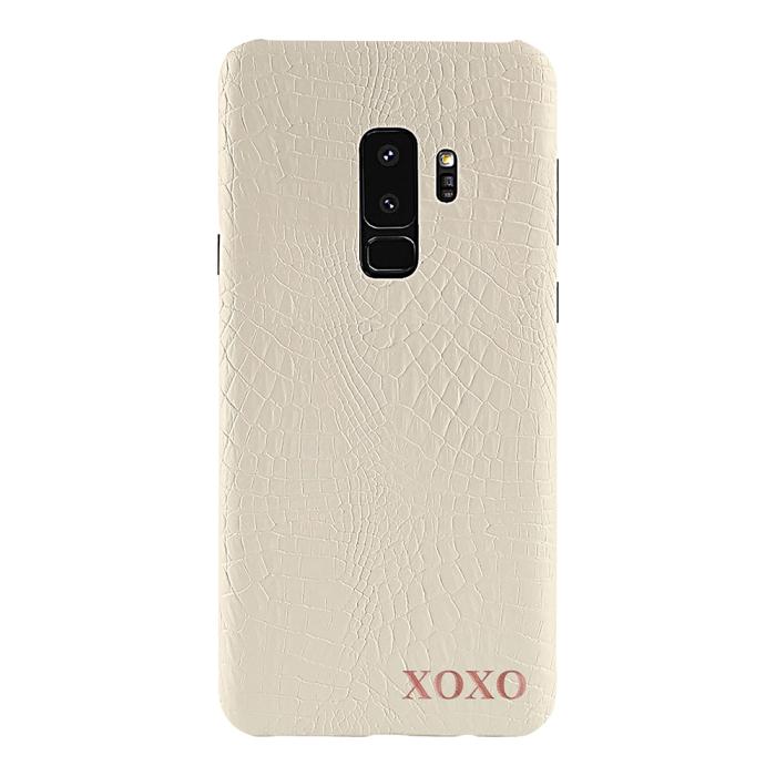 TheMobileStore - Designa själv - Galaxy S9 konstläder skal - VIT