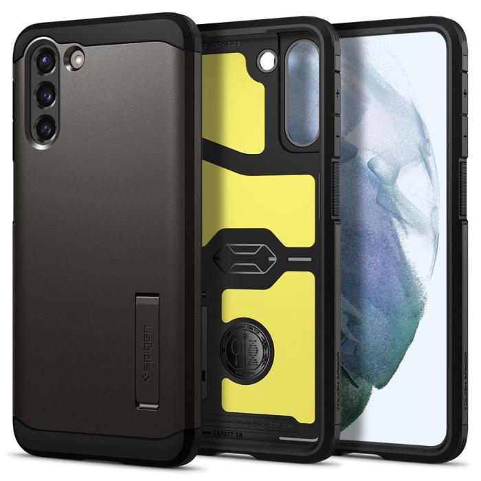 UTGATT5 - SPIGEN Tough Armor Skal Galaxy S21+Plus Gunmetal