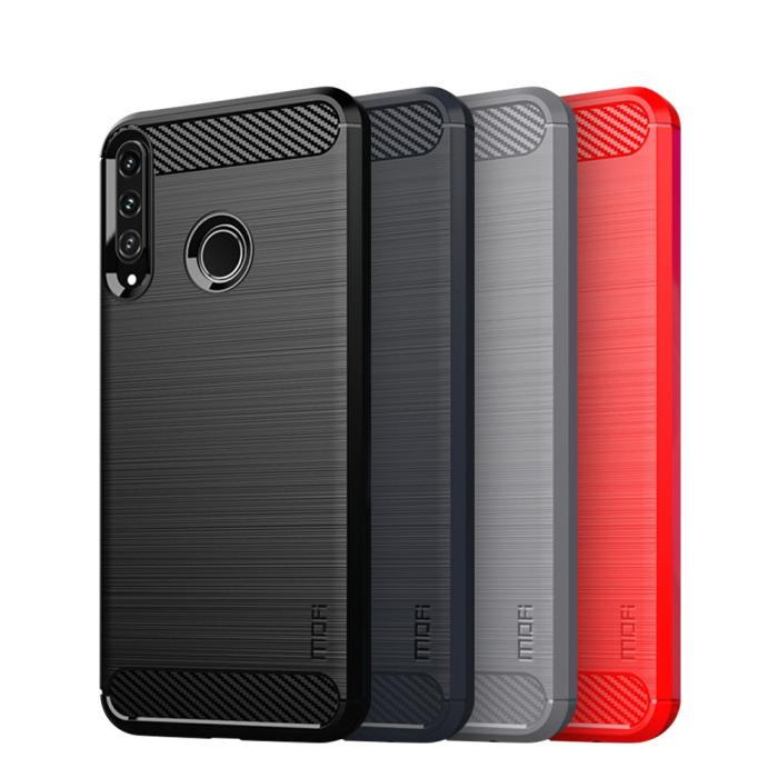Mofi - MOFI Brushed Mobilskal Huawei P40 Lite E - Svart