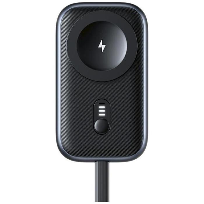 USAMS - USAMS Trådlös Laddare Apple Watch Med Powerbank 1200mAh - Titanium