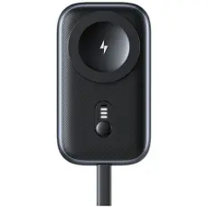 USAMS - USAMS Tr&aring;dl&ouml;s Laddare Apple Watch Med Powerbank 1200mAh - Titanium