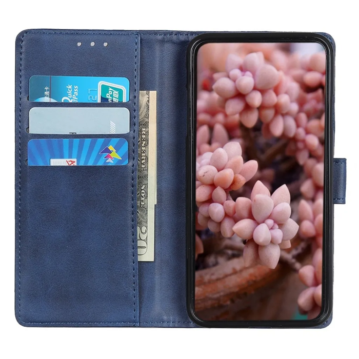 Taltech - iPhone 15 Pro Plånboksfodral Skyddande - Blå