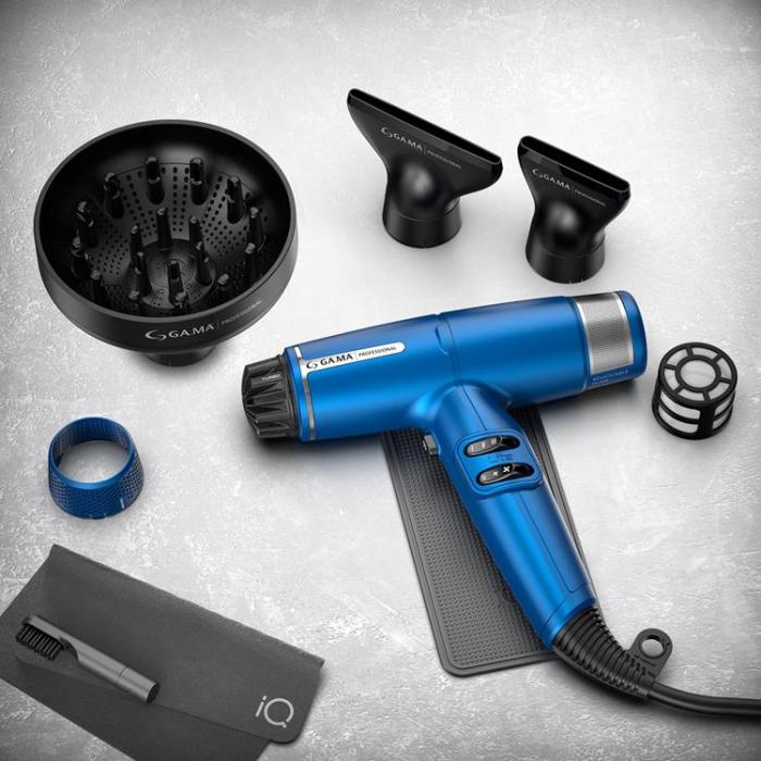 Ga.Ma - GA.MA Hårfön IQ Lite Blå 110. 000rpm 294gr