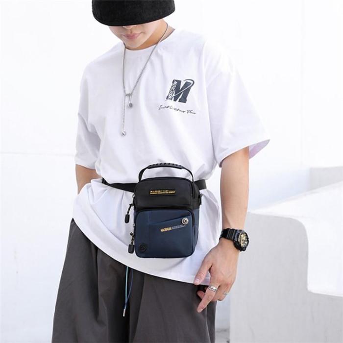 HAOSHUAI - HAOSHUAI Crossbody Väska Nylon - Blå