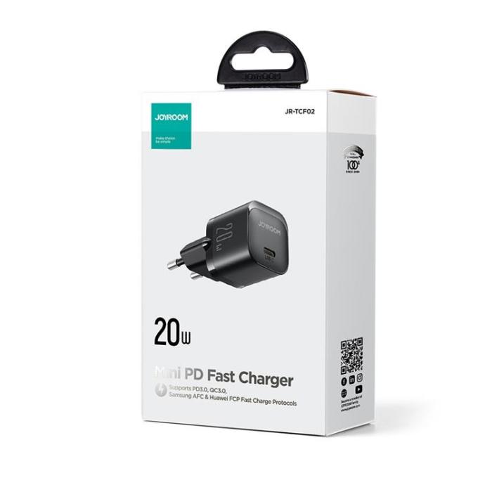Joyroom - Joyroom PD Mini Väggladdare USB-C 20W - Svart