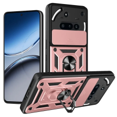 A-One Brand - Nothing Phone (3a) Mobilskal Slide Kamera Kickstand - RoseGuld