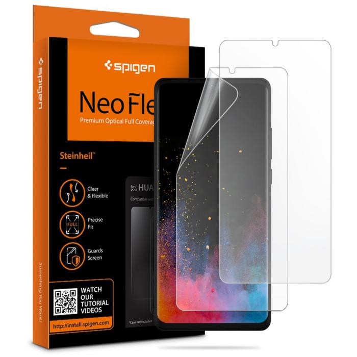 UTGATT5 - SPIGEN Skärmskydd Neo Flex Hd Huawei P30 Pro 2-PACK