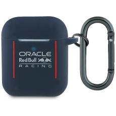 Red Bull - Red Bull AirPods 1/2 Skal Silicone Logo & Lines - Marinbl&aring;