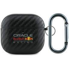 Red Bull - Red Bull AirPods 4 Skal PU Carbon Logo - Svart
