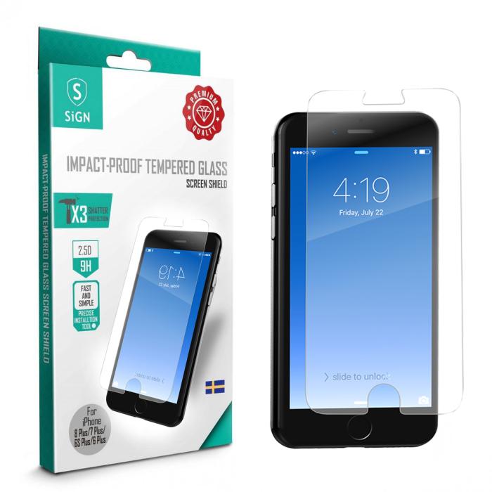 UTGATT1 - SiGN Skärmskydd i Härdat Glas för iPhone 6/6S/7/8 Plus