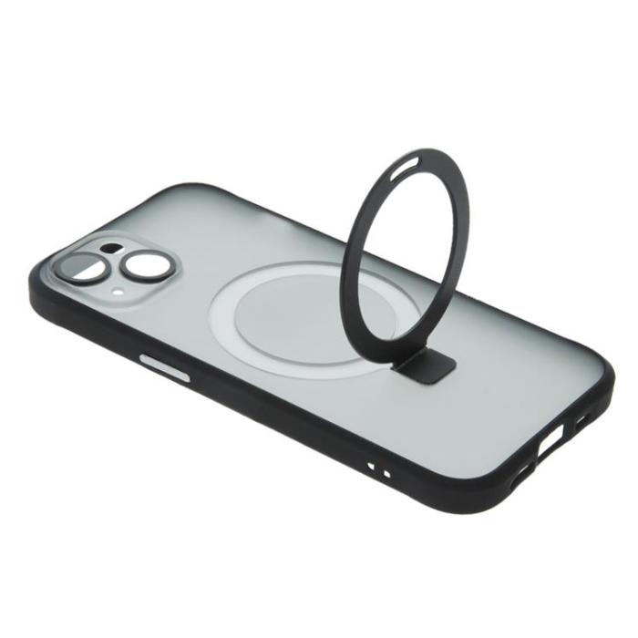 OEM - iPhone 13 Mobilskal MagSafe Ring - Svart
