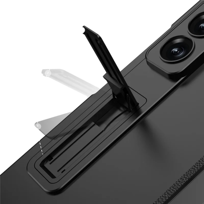 GKK - GKK Galaxy Z Fold 7 Mobilskal Kickstand med Härdat glas