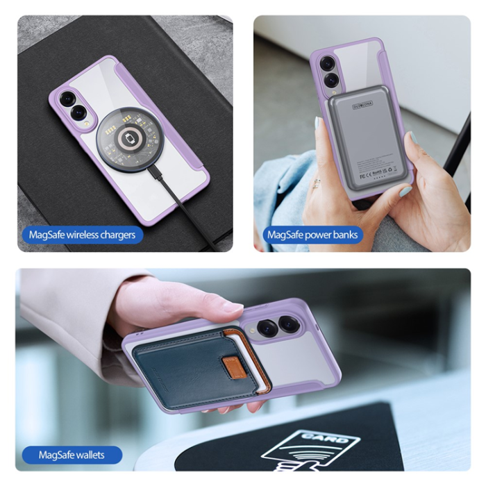 Dux Ducis - Dux Ducis Galaxy S25 Edge Plånboksfodral MagSafe Skin X Pro