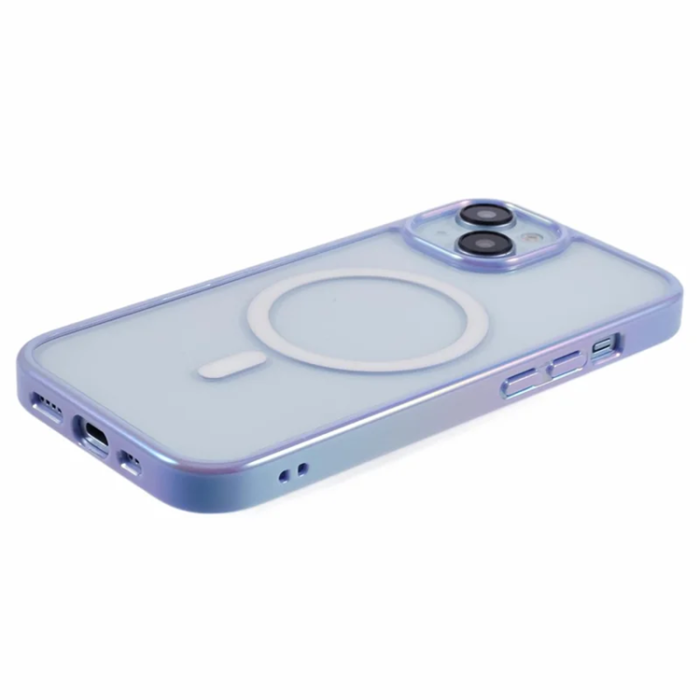 KIGC - KIGC iPhone 15 Mobilskal Magsafe Dazzling Color - Lila