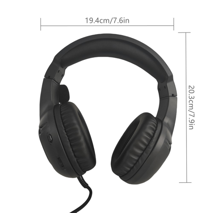 KOTION EACH - KOTION EACH Over-Ear Gaming Hörlurar med Adapterkabel LED-ljus S20