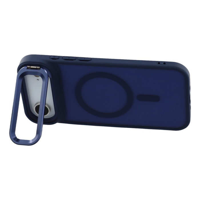 A-One Brand - iPhone Air Mobilskal MagSafe Lins Kickstand - Mörkblå