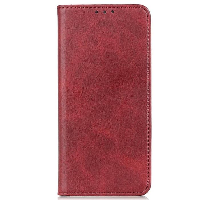 A-One Brand - Asus Zenfone 9 Plånboksfodral Äkta Läder Flip - Röd