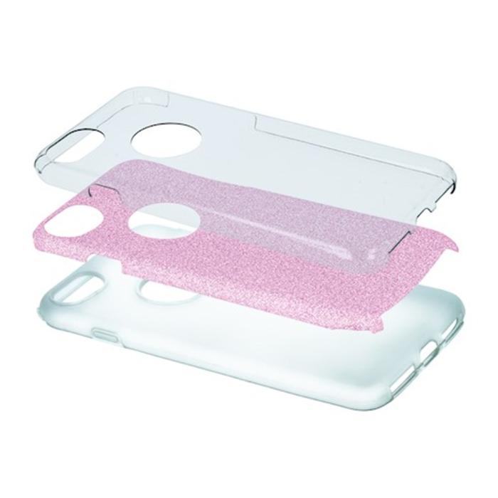 OEM - Glitter Skal 3-i-1 till iPhone 14 Pro Rosa