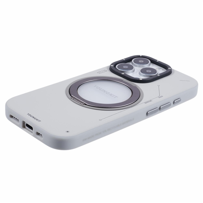 A-One Brand - Youngkit iPhone 16 Pro Max Mobilskal Magafe Rotating Kickstand