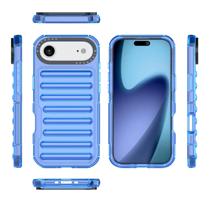 A-One Brand - iPhone 17 Air Mobilskal Stripe Design Detachable - Blå