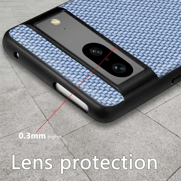 UTGATT - Google Pixel 7A Mobilskal Texturerat - Blå