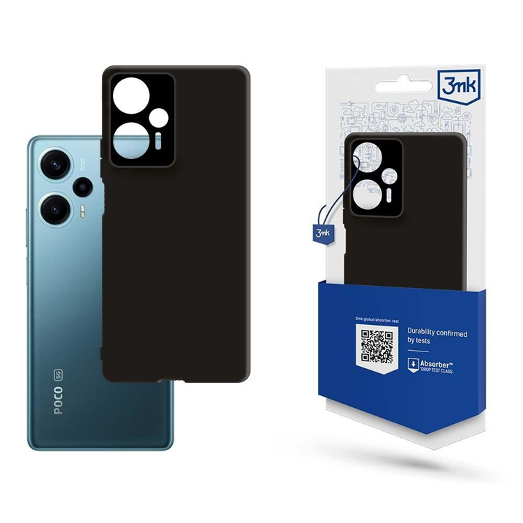 3MK Mobilskal till Xiaomi Poco F5 Matt - Svart | 2353 | AlltMobil