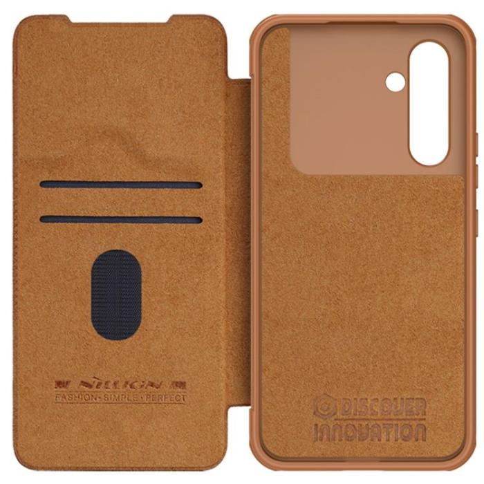 Nillkin - Nillkin Galaxy A54 5G Plånboksfodral Qin Läder Pro - Brun