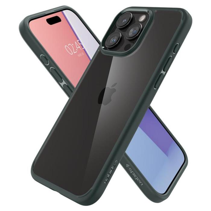 OEM - Spigen iPhone 15 Pro Max Mobilskal Ultra Hybrid - Grön