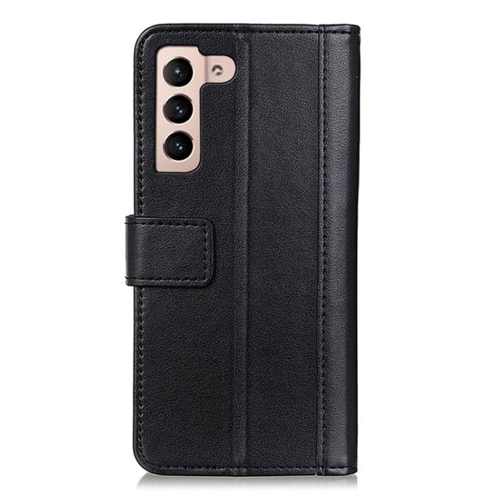 KHAZNEH - KHAZNEH Galaxy S23 Plus Plånboksfodral Stand Flip PU Läder - Svart