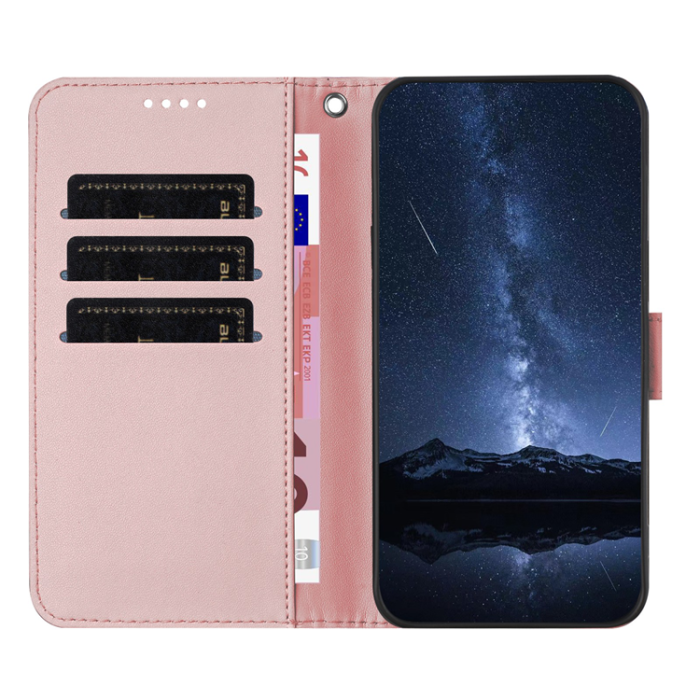 A-One Brand - iPhone 17 Air Plånboksfodral Anti Drop - Roséguld