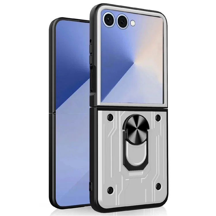 Galaxy Z Flip7 Mobilskal Kickstand - Vit | 2353 | AlltMobil