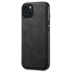 DENIOR - DENIOR A11 iPhone 15 Magnetiskt Fodral Konstl&auml;der PC+TPU Svart