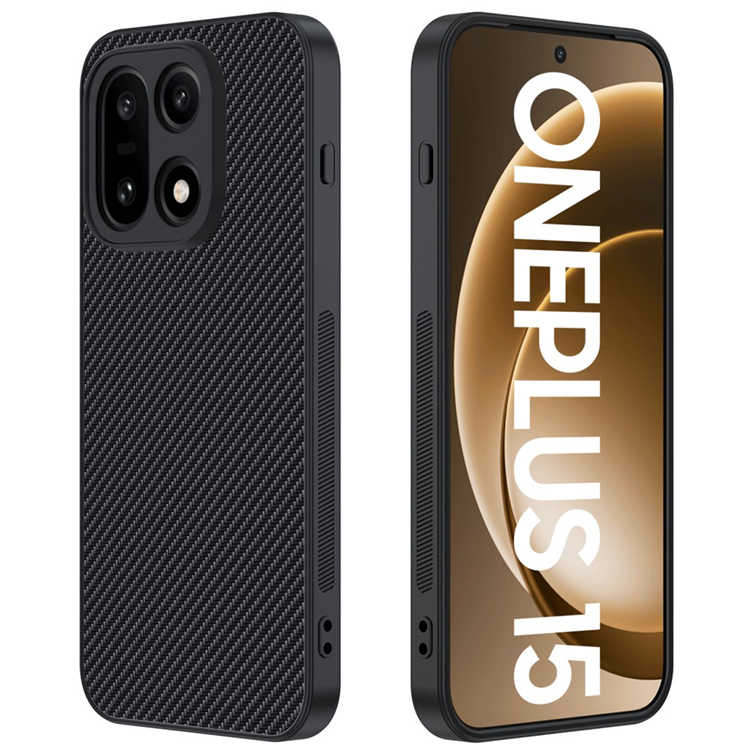 OnePlus 15 5G Mobilskal Carbon Fiber Texture Läder (Svart) | 2353 | AlltMobil